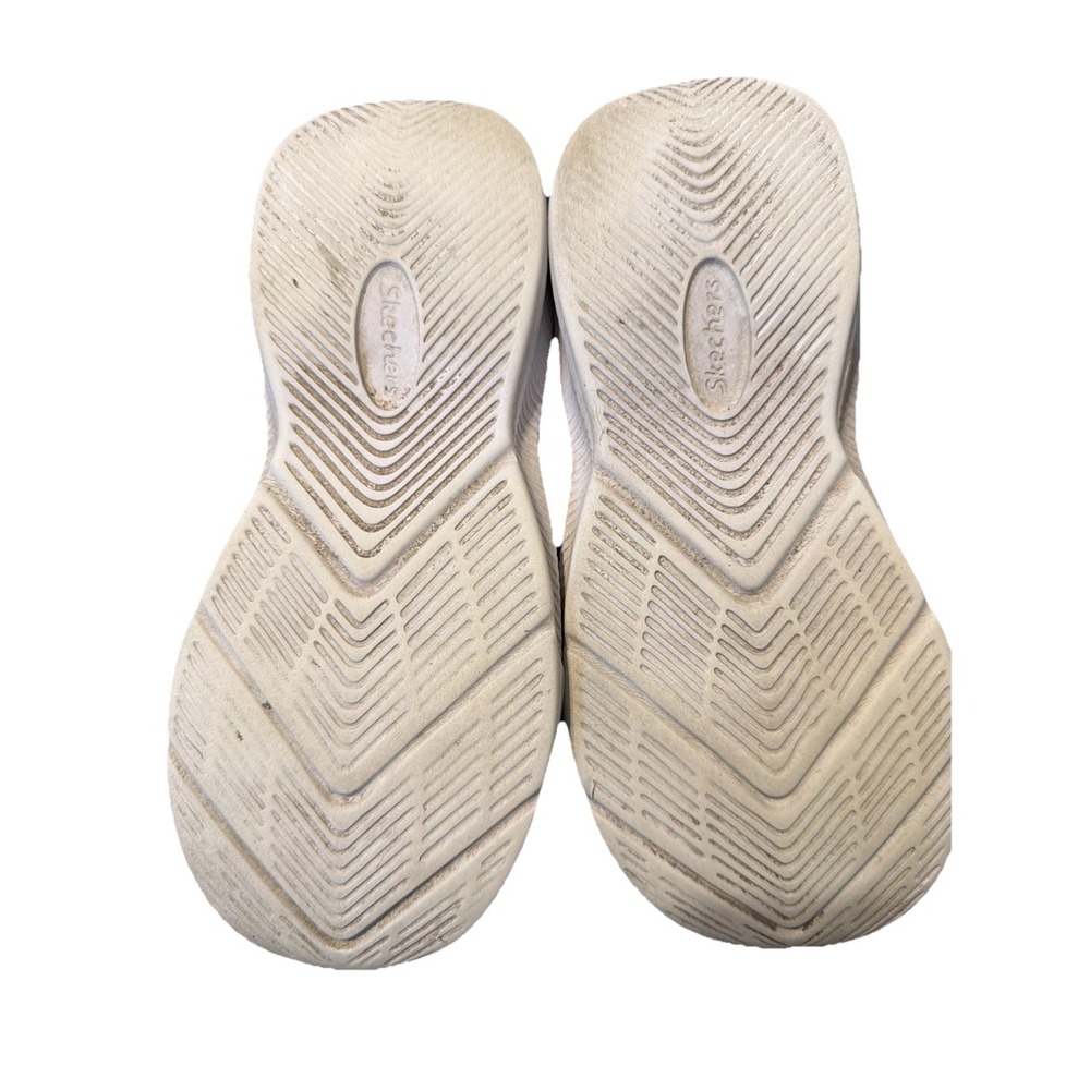 Slip On Bungee Laces hook & Loop Memory Foam Girls Sketchers S Sport CORA Size 1 - Picture 11 of 11